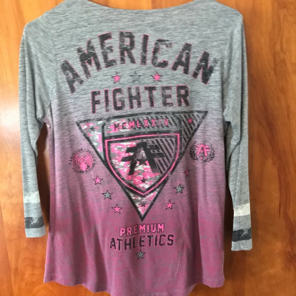 American Fighter 3/4 Length Sleeve Shirt - Picture 2 of 4